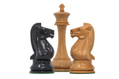 B & Company Reproduced Staunton 4.4" Non-Antiqued/Ebony Chessmen