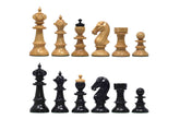 The Austrian Coffehouse Series Luxury 4" Chessmen in Natural Boxwood & Ebony
