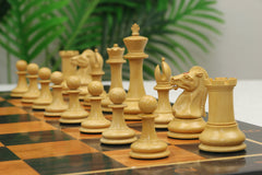 William Leuchars Series 1849 Historical Reproduction 3.5" Chess set - Natural Boxwood/Ebony