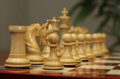 The Roman Britons Artisans Series 4.4" Luxury Staunton Chess Set in African Padouk/Boxwood