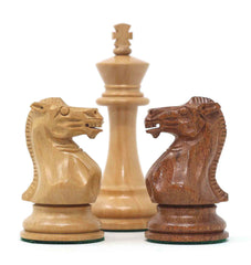 Standard Players Series – Library Size 3.5" Chess Set in Golden Rosewood & Natural Boxwood