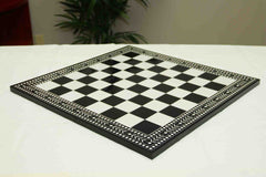 Artistry Chess Board Square size 2.5" X 2.5" Black and White in Glossy Finish for 4.25" to 4.5" Chess Set