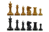 Morphy Cooke 1849-50 Vintage 3.5" Reproduction Chess Set in Antiqued Boxwood & Ebony
