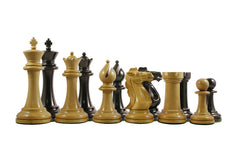 Conquest Series 4" Premium Staunton Chess Set in Ebonized Box Wood