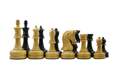 Augusta Series 4.125" Premium Staunton Chess Set in Ebony and Box Wood
