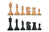 Howard Staunton Series 3.5" Ebony Wood Staunton Chess Pieces