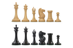 B & Company Reproduced Staunton 4.4" Non-Antiqued/Ebony Chessmen