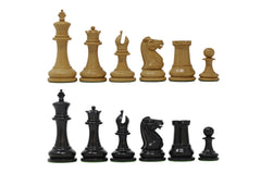 Nathaniel 1849 Antique Reproduction Vintage 3.75" Ebony/Box Wood (without antique look) Chess Set