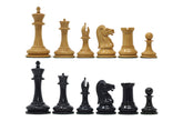 William Leuchars Series 1849 Historical Reproduction 3.5" Chess set - Natural Boxwood/Ebony