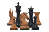 Commemorative Signature Series 3.625" Staunton Chessmen by in Distressed Boxwood/Ebony
