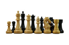 Bridle Series 4.5" Premium Staunton Chess Set in Ebony and Box wood