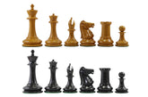 Over-Stamped Series 3.5" Reproduction Chessman in Antiqued Boxwood/Ebony