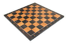 Chess Board with 2" Square size in Ebony/Antiqued Box wood Look with Notations