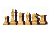 Queens Gambit Fierce Series Chess Set 4" Staunton Chess Set - Indian Rosewood & Boxwood