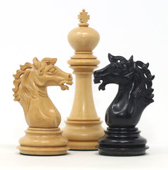 Regal Series Luxury Staunton 4.4" Chess Set in Ebony & Boxwood