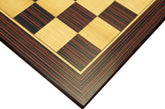 Chess Board square size 2" X 2" in Stripped Ebony in Matt Finish for 3.25" to 3.75" Chess Set
