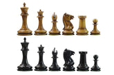 Morphy Cooke 1849-50 Vintage 3.5" Chess Design in Distressed Antique look and Ebony Wood