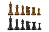 1978 Olympiad Havanna 3.78" Reproduction Distressed Antiqued & Ebonised Chessmen