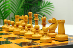 1962 Soviet Championship Historical Reproduced Tal Chess set 4" - Antiqued Boxwood and Ebony