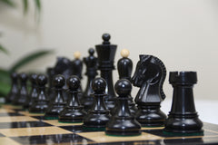 The Fischer Dubrovnik 1970 Upgraded Version Chess set in Natural and Ebony Boxwood