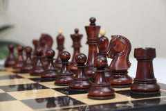 The Fischer Dubrovnik 1970 Upgraded Version Chess set in Natural and Mahogany Stained Boxwood