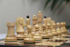 The Fischer Dubrovnik 1970 Upgraded Version Chess set in Natural and Ebony Boxwood