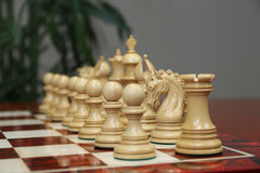 Javis Series Luxury Staunton 4.4" Chess set in Boxwood and Padouk Wood