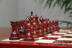 Javis Series Luxury Staunton 4.4" Chess set in Boxwood and Padouk Wood