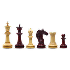 Macedon Series Luxury Staunton 4.4" Boxwood and Bud Rosewood wood Chess set