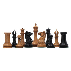 Morphy  Cooke 1849-50 Vintage 4.4" Reproduction Chess Set in Distressed Antique Look