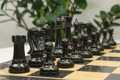 Winchester Series 4" Luxury Staunton Chess Pieces - Ebonised Wood