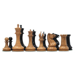 Morphy  Cooke 1849-50 Vintage 4.4" Reproduction Chess Set in Distressed Antique Look