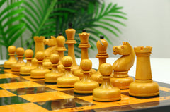 1962 Soviet Championship Historical Reproduced Tal Chess set 4" - Antiqued Boxwood and Ebony