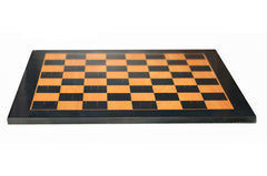 Chess Board 21"x21" with square size 2" X 2" in Antique Maple & Ebony wood look