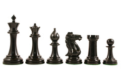 Conquest Series 4" Premium Staunton Chess Set in Ebonized Box Wood