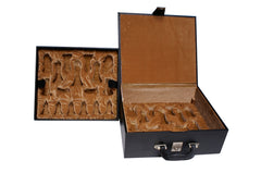 Leatherette Chess Presentation Coffer for the 3.75" to 4" Chess Pieces