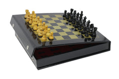 Leatherette Magnetic Self Storage Chess Box