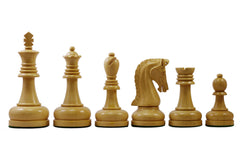 Augusta Series 4.125" Premium Staunton Chess Set in Ebony and Box Wood