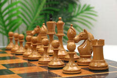 Soviet USSR Moscow 1925 Historical Reproduced 4" Chess set in Ebony & Lacquered Antique Boxwood