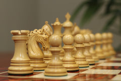 Javis Series Luxury Staunton 4.4" Chess set in Boxwood and Ebony Wood