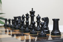 1849 Early Version Reproduced 4.4" Chess Set in Natural Boxwood/Ebony