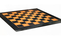 Chess Board 21"x21" with square size 2" X 2" in Antique Maple & Ebony wood look