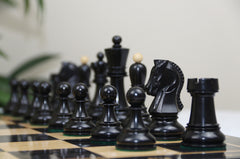 The Fischer Dubrovnik 1970 Upgraded Version Chess set in Natural and Ebony Boxwood