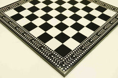 Artistry Chess Board Square size 2.25" X 2.25" Black and White in Matte Finish for 4" to 4.25" Chess Set