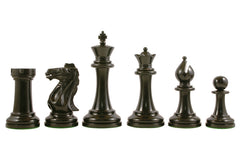 Conquest Series 4" Premium Staunton Chess Set in Ebonized Box Wood