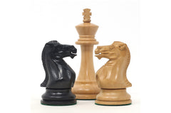 Standard Players Series – Library Size 3.5" Chess Set in Natural & Ebonised Boxwood