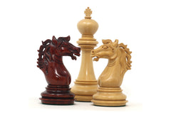 Regal Series Luxury Staunton 4.4" in African Padouk Wood & Boxwood Chess Pieces