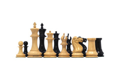Original Reproduction Nathaniel 1849 Vintage 4.4" Chess Pieces in Boxwood & Ebony