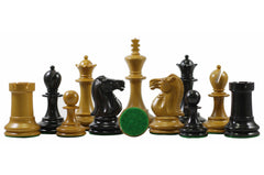 Jaques 1867 Small Club Library 3.275" Ebony wood Chess Set