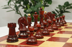 The Fischer Dubrovnik 1970 Upgraded Version Chess set in Padouk & Natural Boxwood